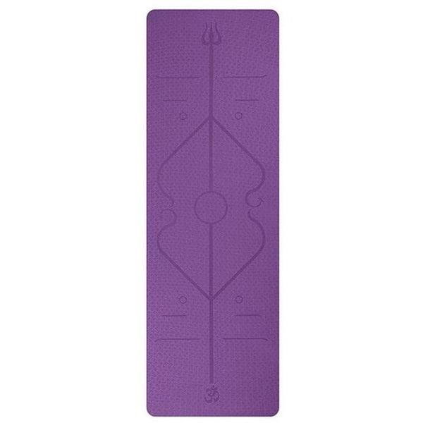 Grace au tapis de yoga sportivéa et ses alignements dessinés dessus aucunes postures ne vous résisteras.